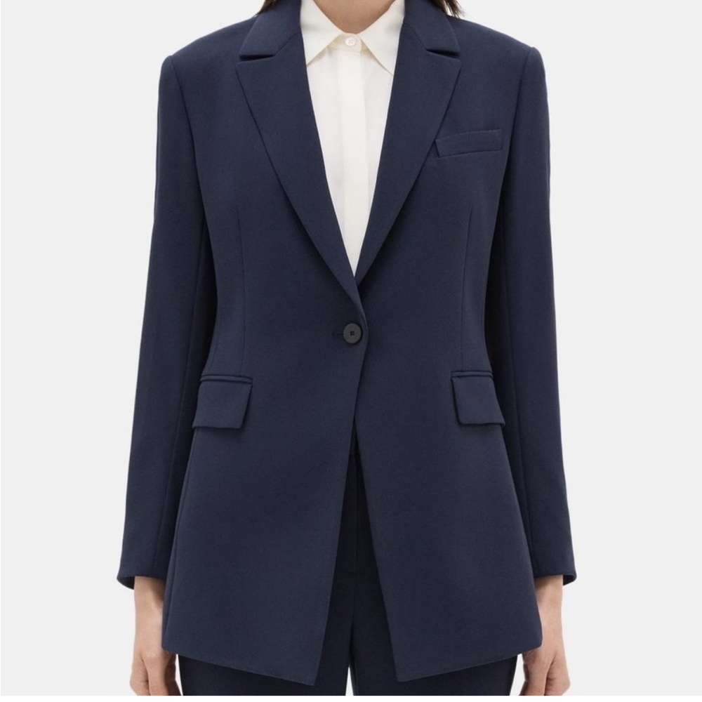 Theory Etiennette Blazer in Nocturne Navy